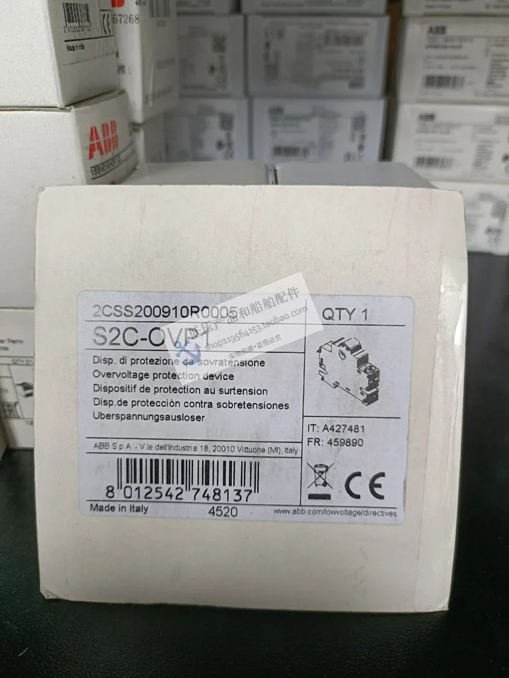 오리지널 ABB 회로차단기 액세서리 과전압 해제 장치 S2C-OVP1 신
