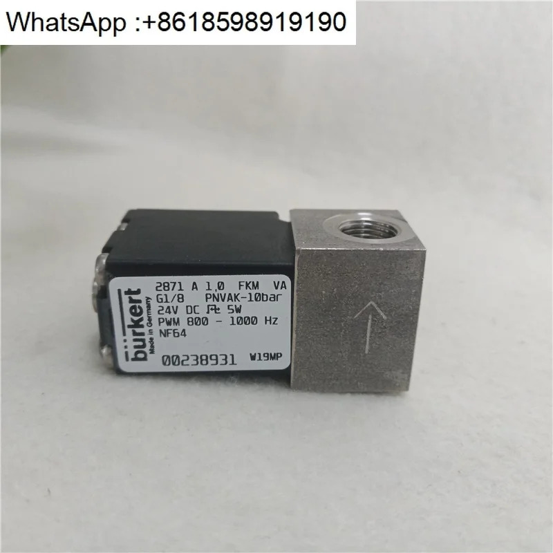 Burkert 비례 밸브 2871 A FKM VA 스테인레스 스틸 솔레노이드 24V 00238931