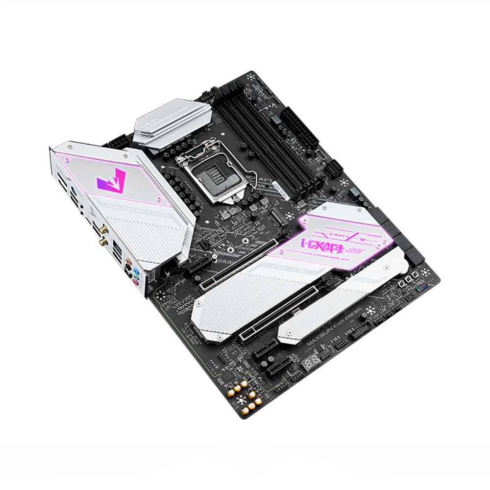MAXSUN MS-iCraft Z590 WIFI 데스크탑 컴퓨터 지원 10/11 세대 코어 LGA1200 마더보드