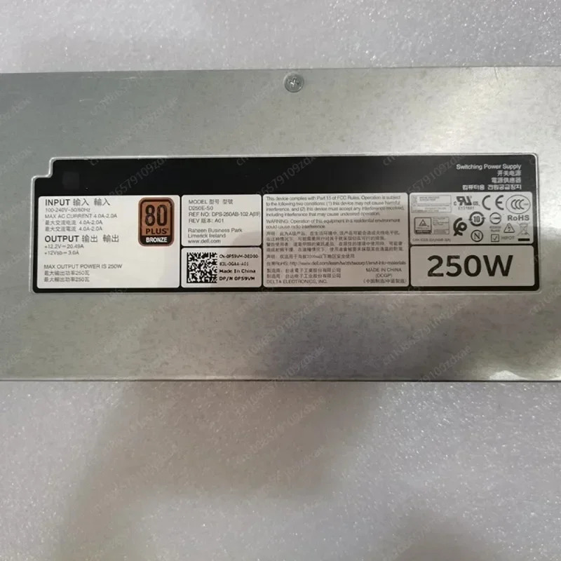 D250E-S0 Dell Poweredge R230 서버 전원공급장치 DPS-250AB-102 A P59VM 0P59VM 250W