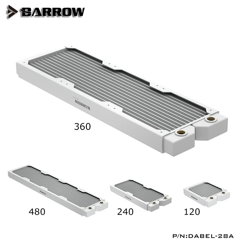 단일 웨이브 구리 수냉식 행 28MM 두께 DIY 컴퓨터 라디에이터 Dabel-28a 240