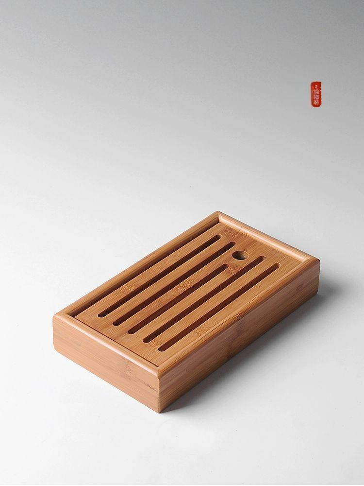 다도구 고급차판 중국 접시 다기판 물받이 차트레이 쟁반 직사각형 다탁 물빠짐 전통 - 상품 이미지