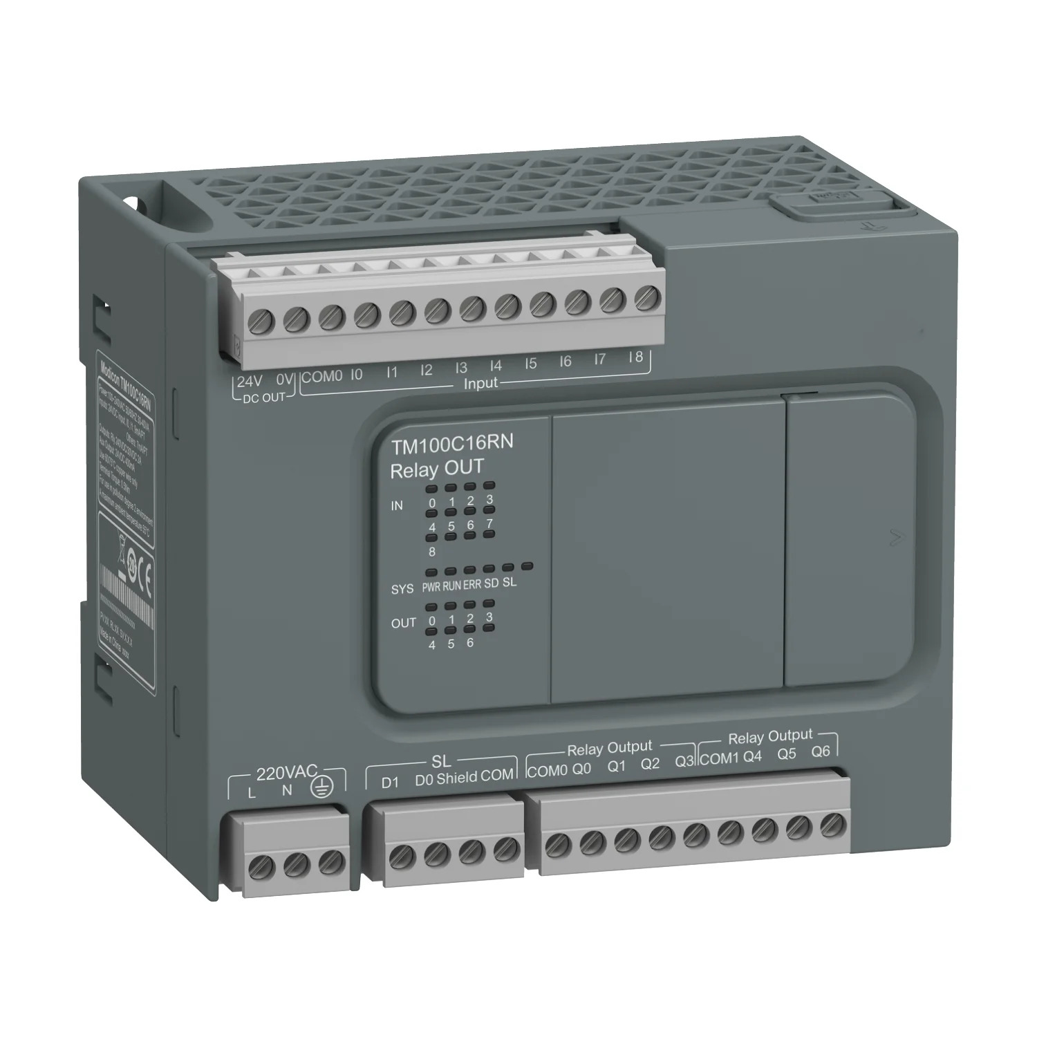 PLC 프로그래밍 로직 컨트롤러 인버터 TM100C16RN TM200C16R TM200C16U M100 9I/7O 릴레이 220VAC 오리지널 모듈 신