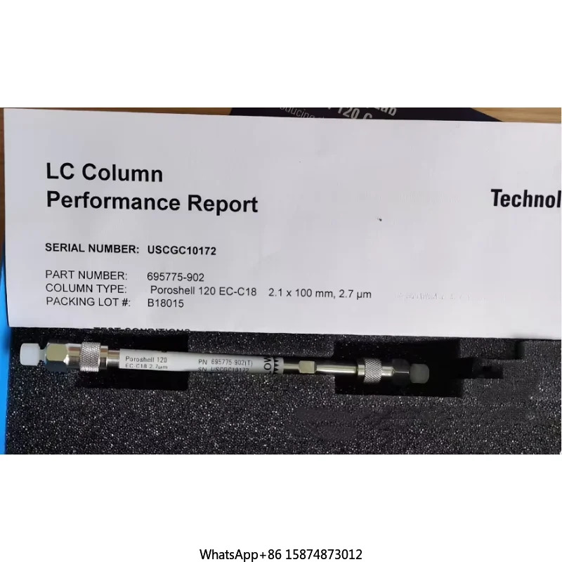 Agilent 695775-902 액체 크빈티지토그래피 럼포로쉘 EC-C18 2.1x100 2.7um