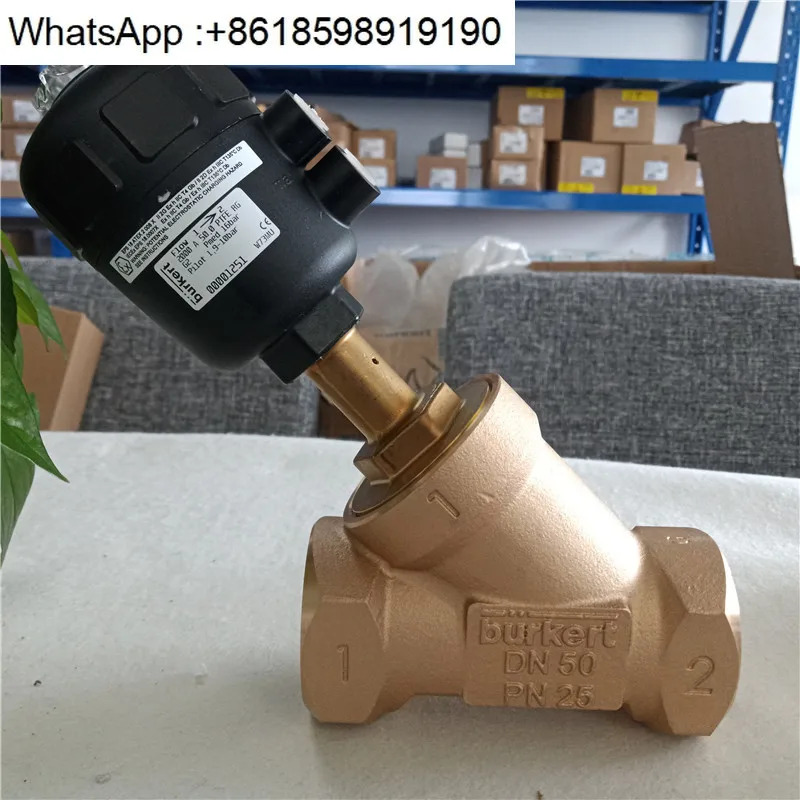 Burkert 앵글 시트 밸브 2000A40.0 PTFE G1 1/2Pmed 9bar 00178695