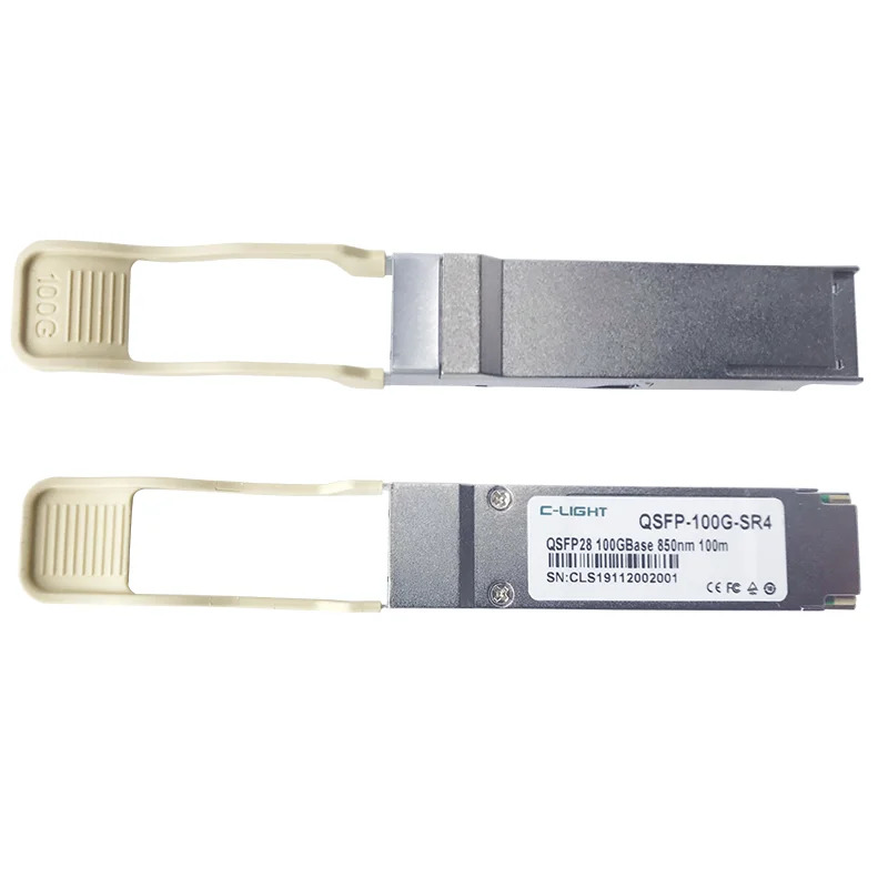 C-라이트 QSFP-100G-SR4-S 호환 100GBASE-SR4 QSFP28 850nm 100m DOM 트랜시버 모듈
