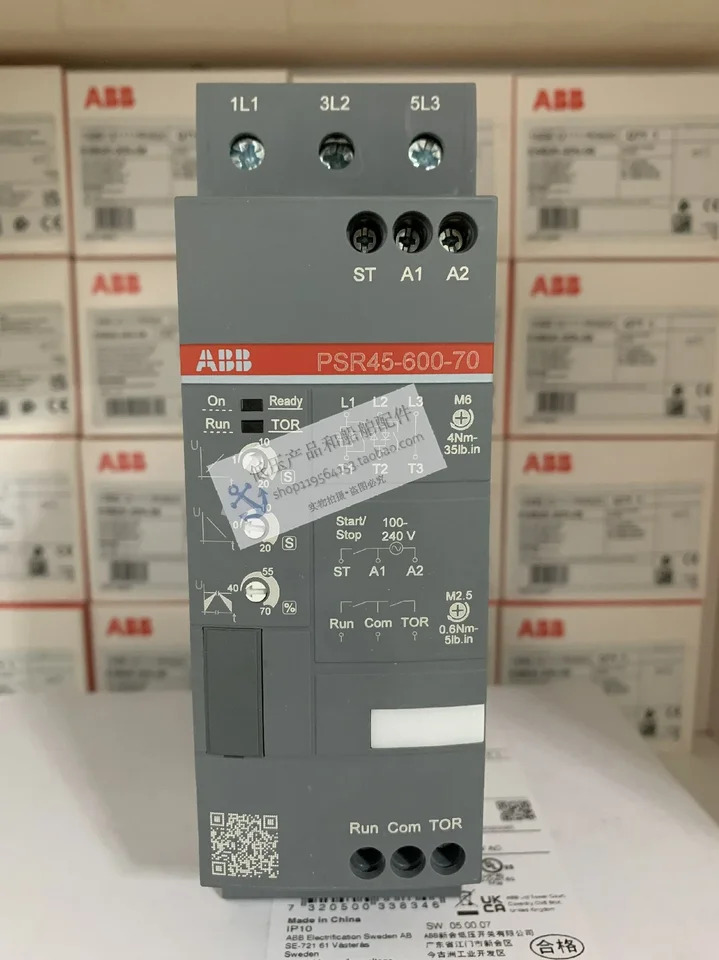 오리지널 ABB 컴팩트 소프트 스타터 PSR45-600-70 AC100-240V 22kW 60H