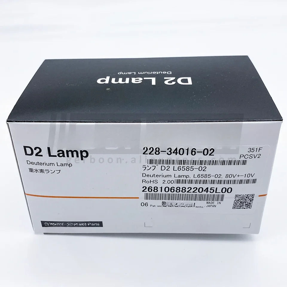 시마즈 D2 중수소 램프 L2D2 228-34016-02 L6585-02 SPD-10p 20A 15 16/30 UV 분광계