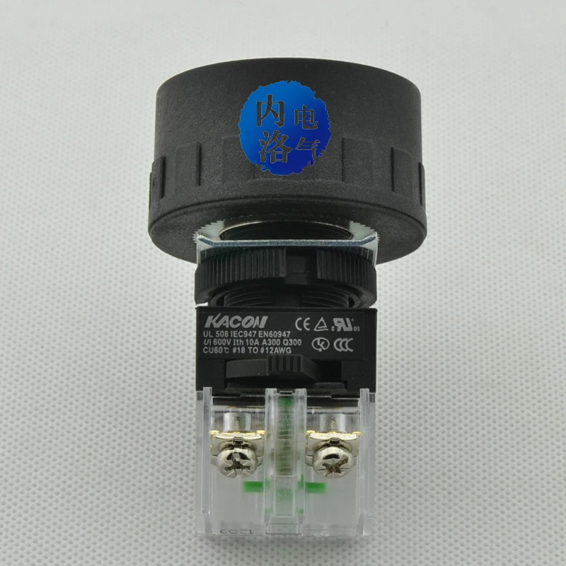 Kaikun KACON 푸시 버튼 스위치 자체 재설정 K22-21 K25-21 K30-21 RGBYWK 플라스틱 보호 서클 1NO1NC 2NO 2NC22mm