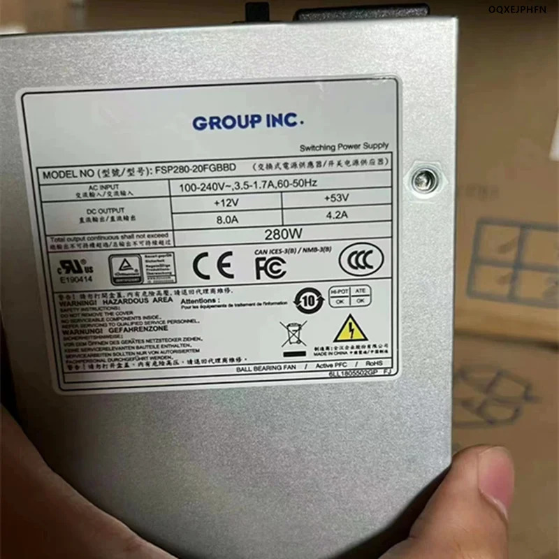 FSP 1U 6핀4핀 280W 전원공급장치 FSP280-20FGBBD새 원본 PSU