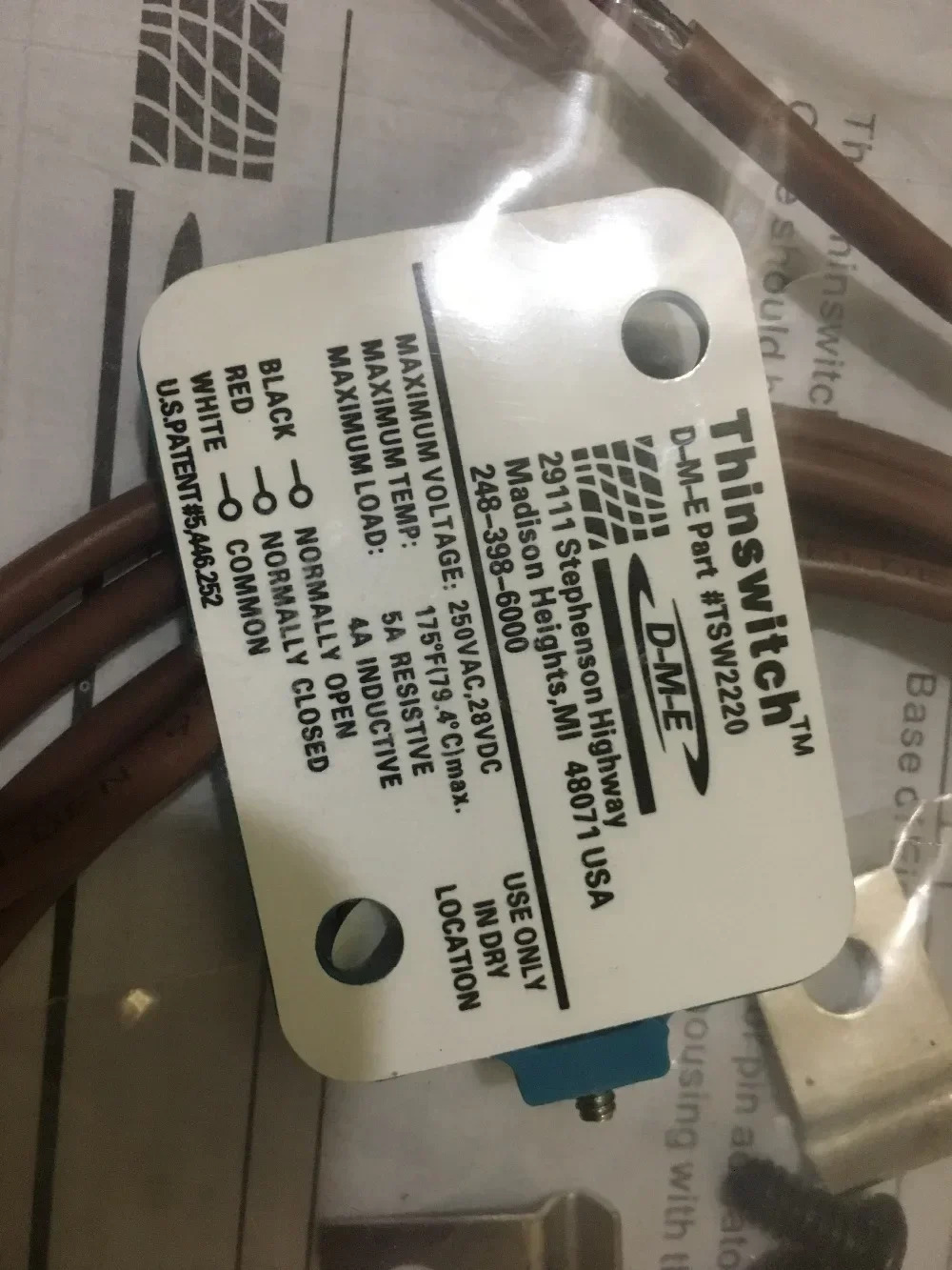 TSW220 DME 마이크로 스위치 리미트 금형 일정 골무 보드 250VAC 28VDC