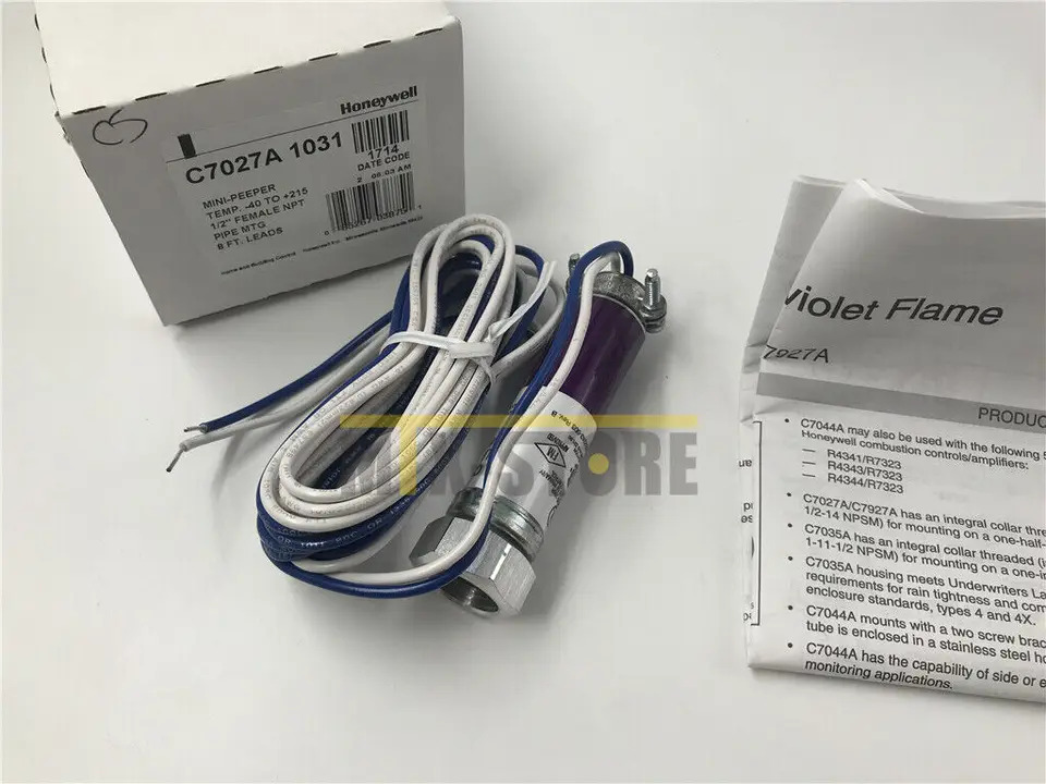 Honeywell 미니 엿보기 자외선 화염 감지기 C7027A 1031