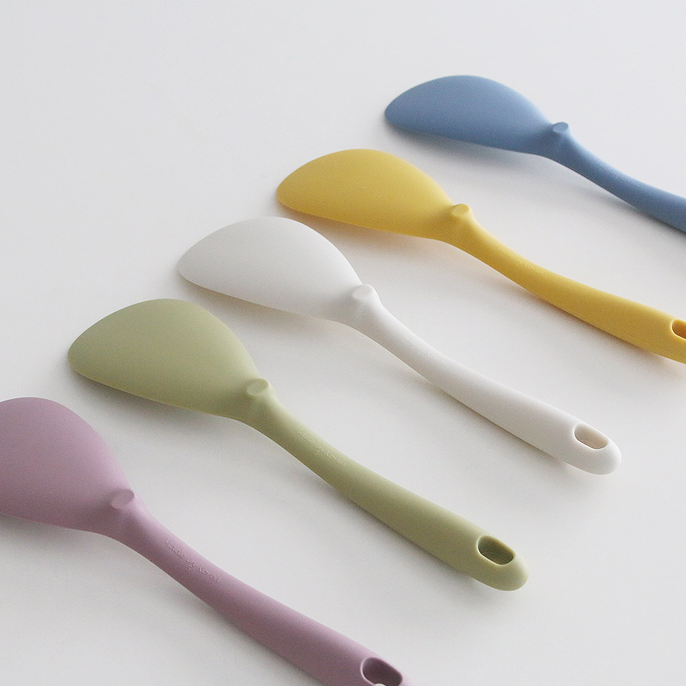 컬러핏 국산 실리콘 헤드받침 주걱 대 5colors 밥주걱 조리도구 - 상세 이미지 3