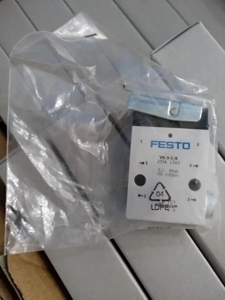 FESTO 기계식 밸브 VS-3-1/8 2334 L343 3.5 8BAR 50-120PSI