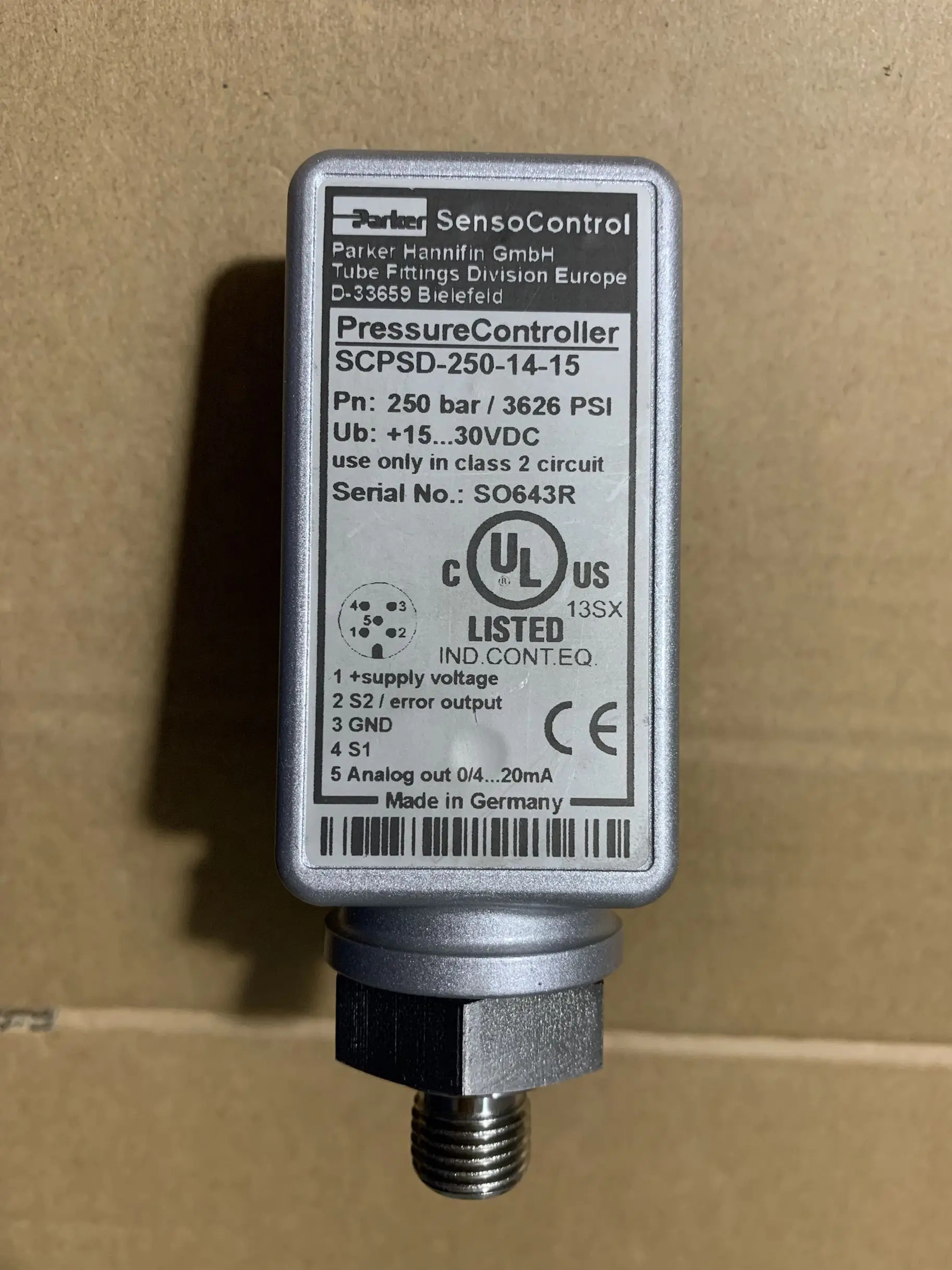 Parker Senso 압력 컨트롤러 SCPSD-250-14-15 SCPSD-400-14-15 SCPSD-100-14-15 SCPSD-600-14-15 SCPSD-016-14-1
