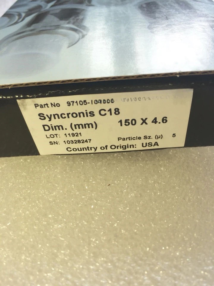Thermo LC 컬럼 97105-154630 Syncronis C18 150X4.6 열전용