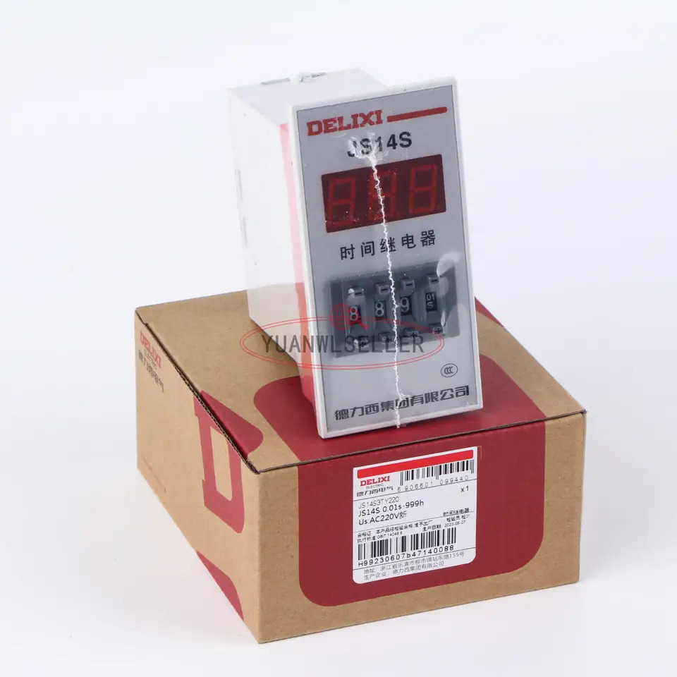 DELIXI 디지털 디스플레이 타임 릴레이 JS14S 220V 0.1-H 신