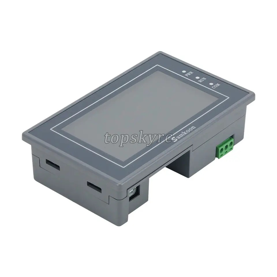 Samkoon EA-043A HMI 터치 스크린 FX3U-24MR PLC 제어 보드 프로그래밍 4.3 인치