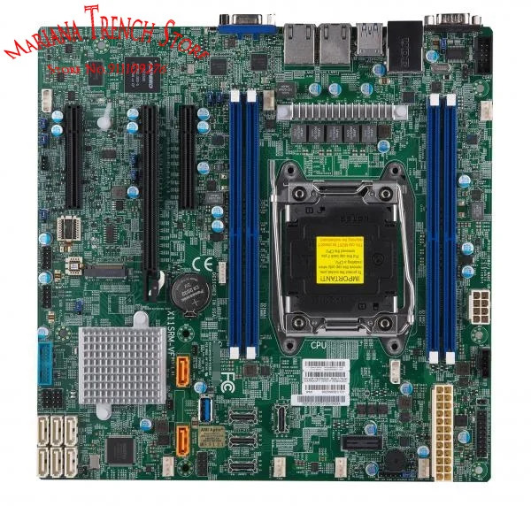 Supermicro Micro 마더보드X11SRM-VF LGA-2066 Xeon W-2100 W-2200 프로세서 DDR4 듀얼 LAN i210 기가비트 이더넷