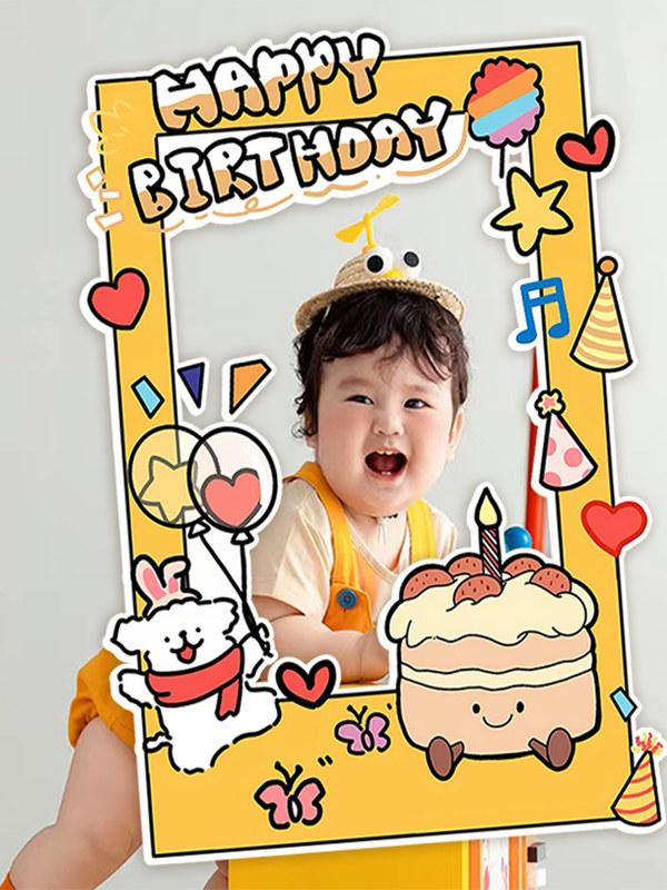 생일 부스 배경 풍선 커튼 반짝이 배너 아치 포토존 기념일 포일 촬영 데코 - 상세 이미지 5