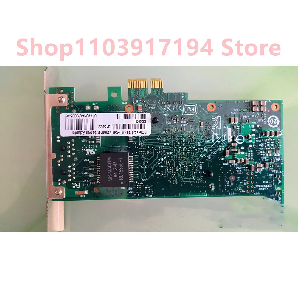 I350T2V2 BLK 기가비트 듀얼 포트 네트워크 카드 I350-T2V2 I350-2T 어댑터