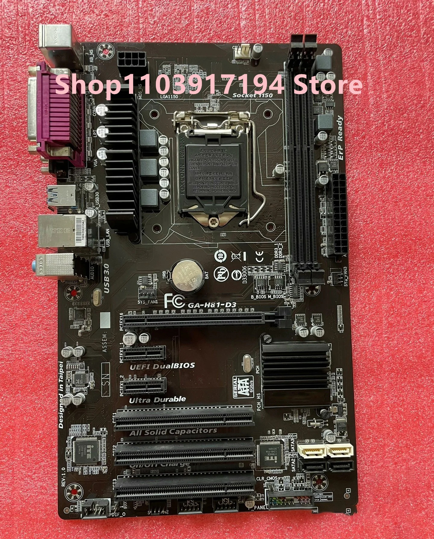 기가 바이트호환 GA-H81-D3 마더보드DDR3 4XSATA3.0 PCI VGA DVI HDMI
