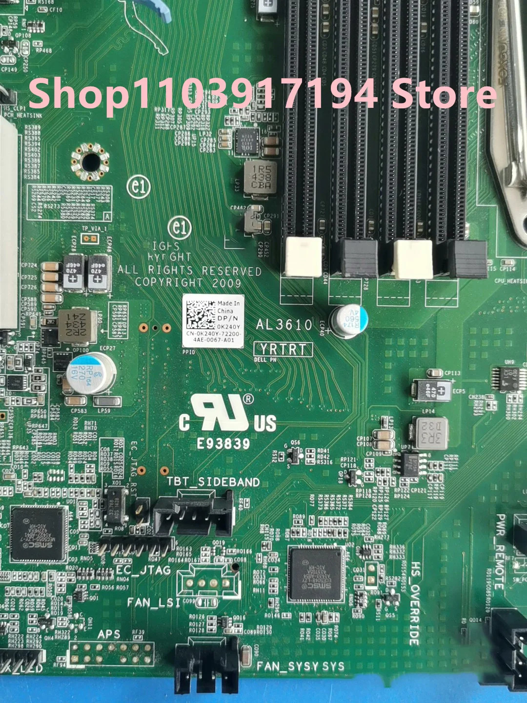 Dell AL3610 T5810 T5800 서버 워크스테이션 마더보드용