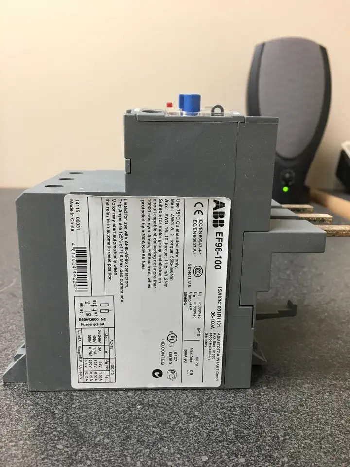 ABB EF 전과부하 릴레이 EF96-100 신
