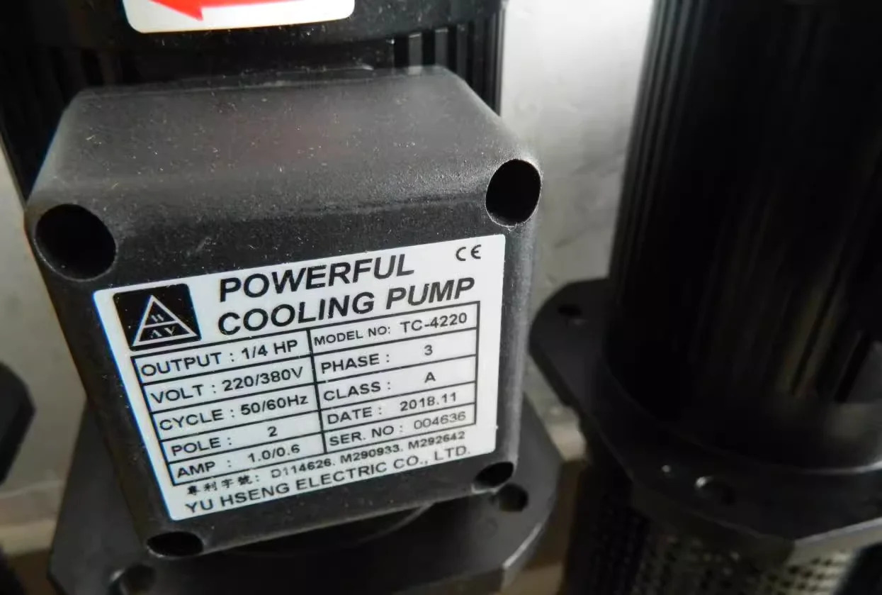 W 냉각 펌프 TC-2290 1/2hp호환 220/380v TC-8180 1/8hp호환 TC-4220 1/4hp호환 YU HSENG ELECTRIC CO.LTD
