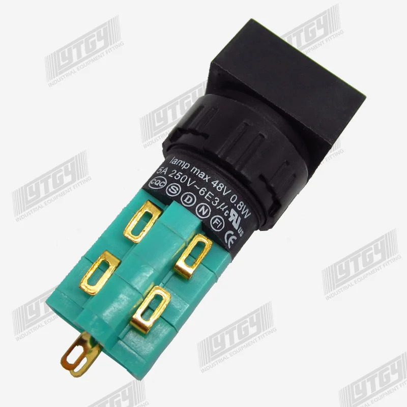 EMA 조명 푸시 버튼 스위치 원형 LED DC6V 12V 24V 110V-10p 01P-RA40.S2P 01P-SA40.S2P 16mm