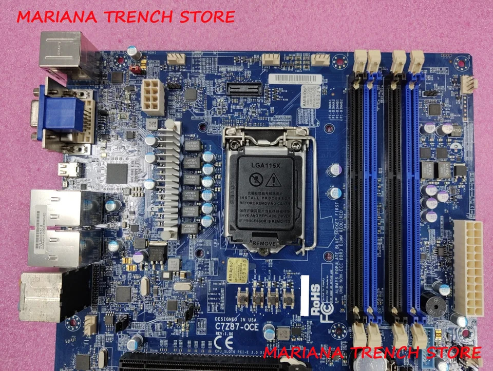 Supermicro 데스크탑 PC 마더보드C7Z87-OCE LGA1150 4 세대 코어 i3 i5 i7 시리즈