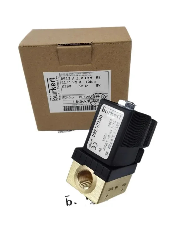 Burkert 솔레노이드 밸브 6013A 3.0 FKM MS G1/4 G1/8 00125301 Baode 0012