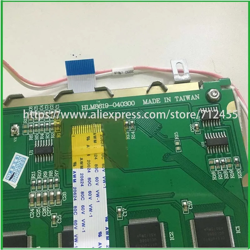 5.7 인치 TW-22 94V-0 HLM8619 Hosiden HLM8620 OP25 OP27 하게 호환되는 LCD screen.8080 평행 14pin 디스플레이