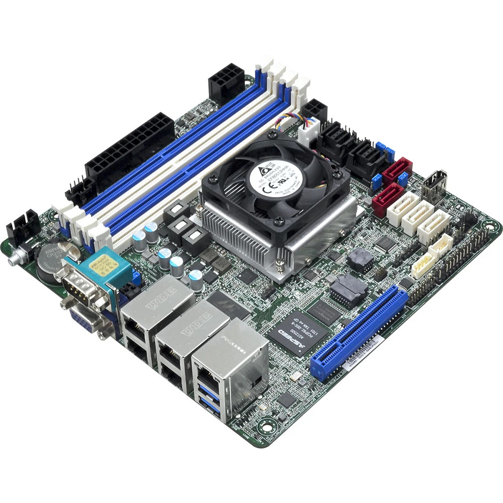 ASRock호환 랙 서버 마더보드C3758D4I-4L 8코어 35W 지원 C3758 고품질