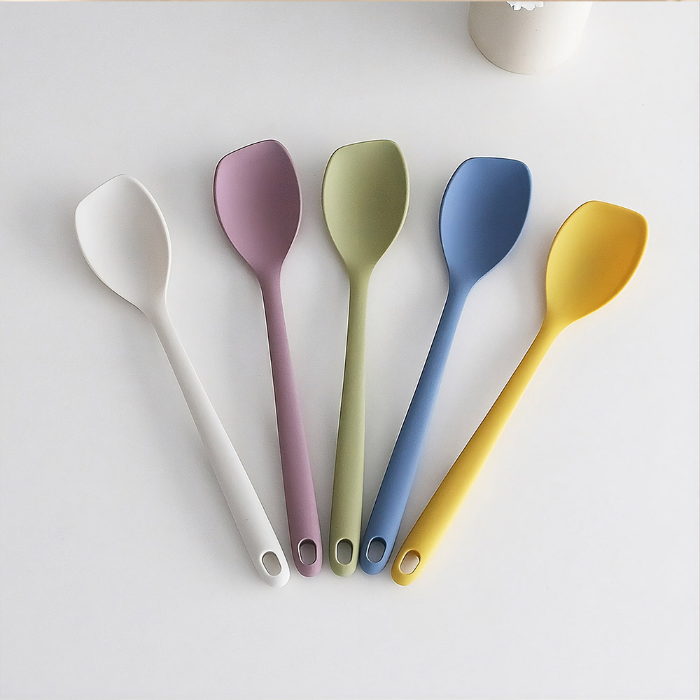 컬러핏 실리콘 멀티 스푼 대 5colors 볶음 베이킹 이유식 요리 스푼 주걱 - 상세 이미지 3
