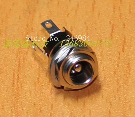 DC 전원 커넥터 소켓 패널 장착 내부 직경 라운드 시트 DS-026A 포트 Ruixin -100PCs SA 2.5mm