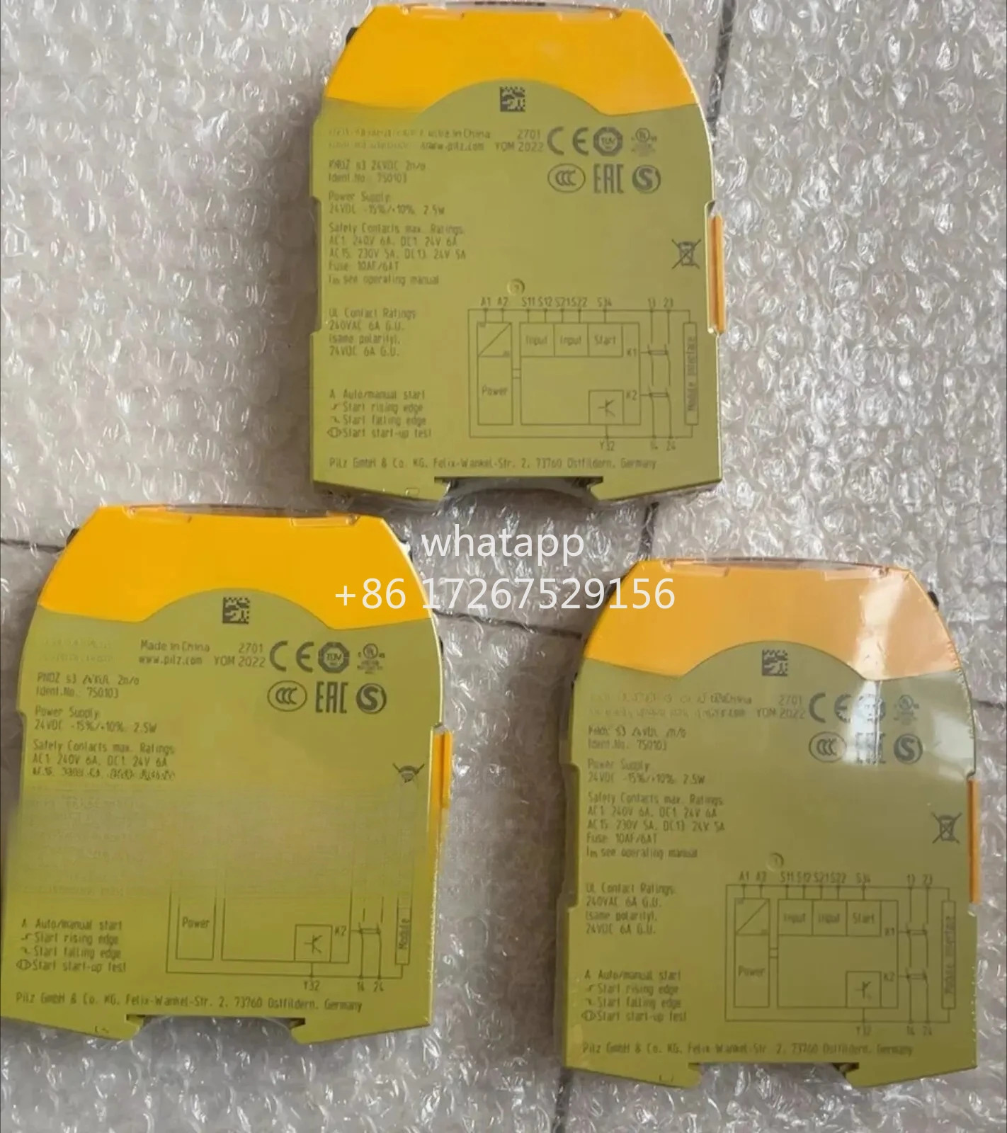 안전 릴레이 PNOZ s3 750103  24VDC 2n/o 엘