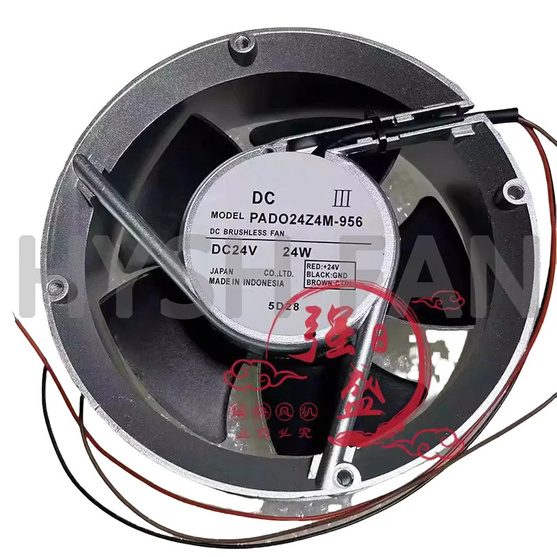 PADO24Z4M-956 오리지널 인쇄기 부품 냉각팬 24V 24W 신