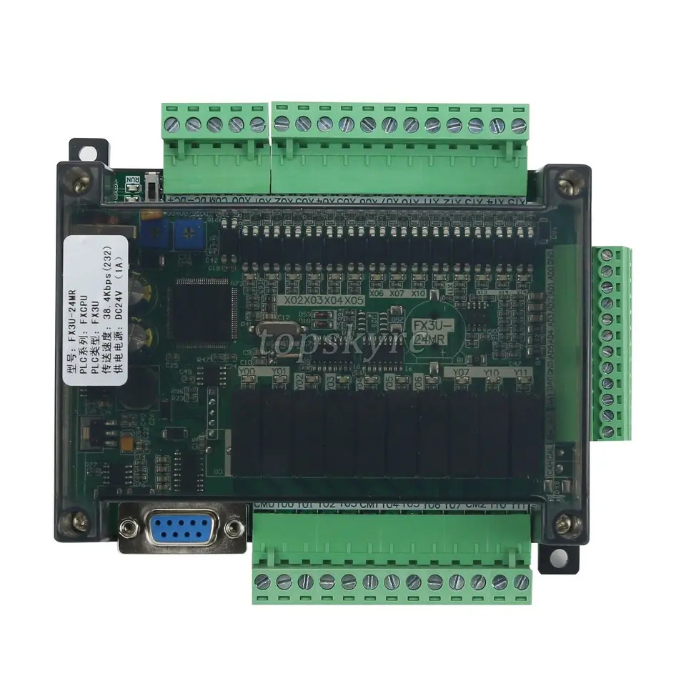 Samkoon EA-043A HMI 터치 스크린 FX3U-24MR PLC 제어 보드 프로그래밍 4.3 인치