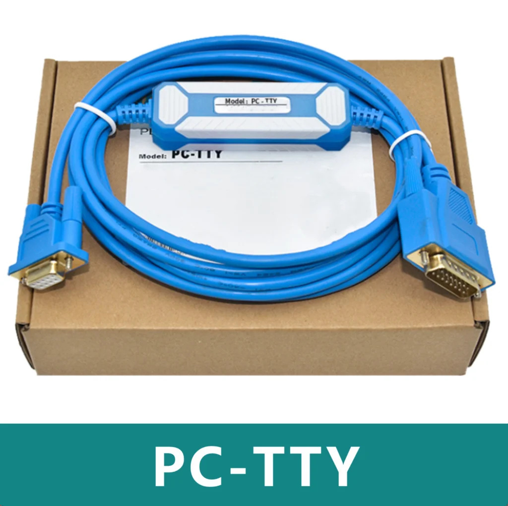 PC-TTY PLC 프로그래밍 케이블 통신 직렬 RS232 DB15