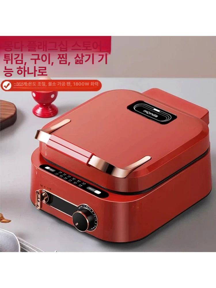 바베큐 생선구이팬 업소용 주철 소고기 원형 직화 멀티팬 주물 요리 캠핑 삼겹살 - 상세 이미지 5