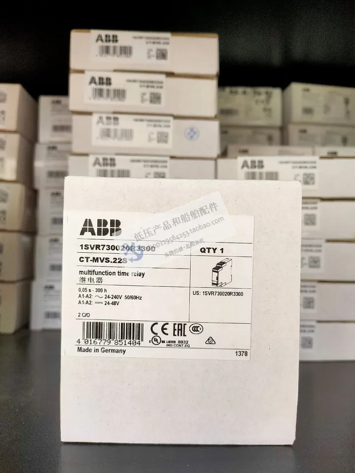 ABB 타임 릴레이 CT-MVS.22S 인쇄 염색 2c/o 24-240VAC