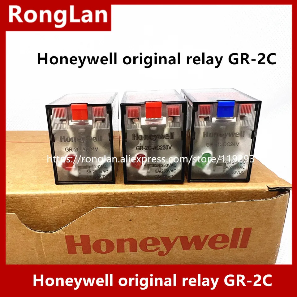 Honeywell 릴레이 GR-2C-DC24V GR-2C-AC24V GR-2C-AC230V GR-2C-DC12V GR-2C-AC380V GR-2C-AC110V 8 피트 2CO 5