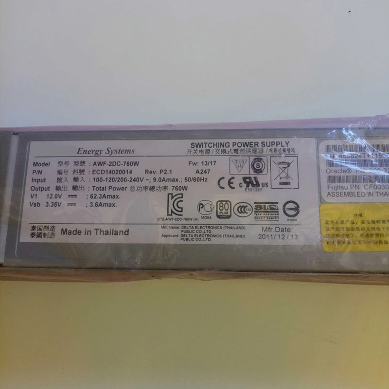 Sun T5220 T5440 X4170 PSU 760W 전원공급장치 AWF-2DC-760W 300-2299-01 300-2233-02 AWF-2DC-658W