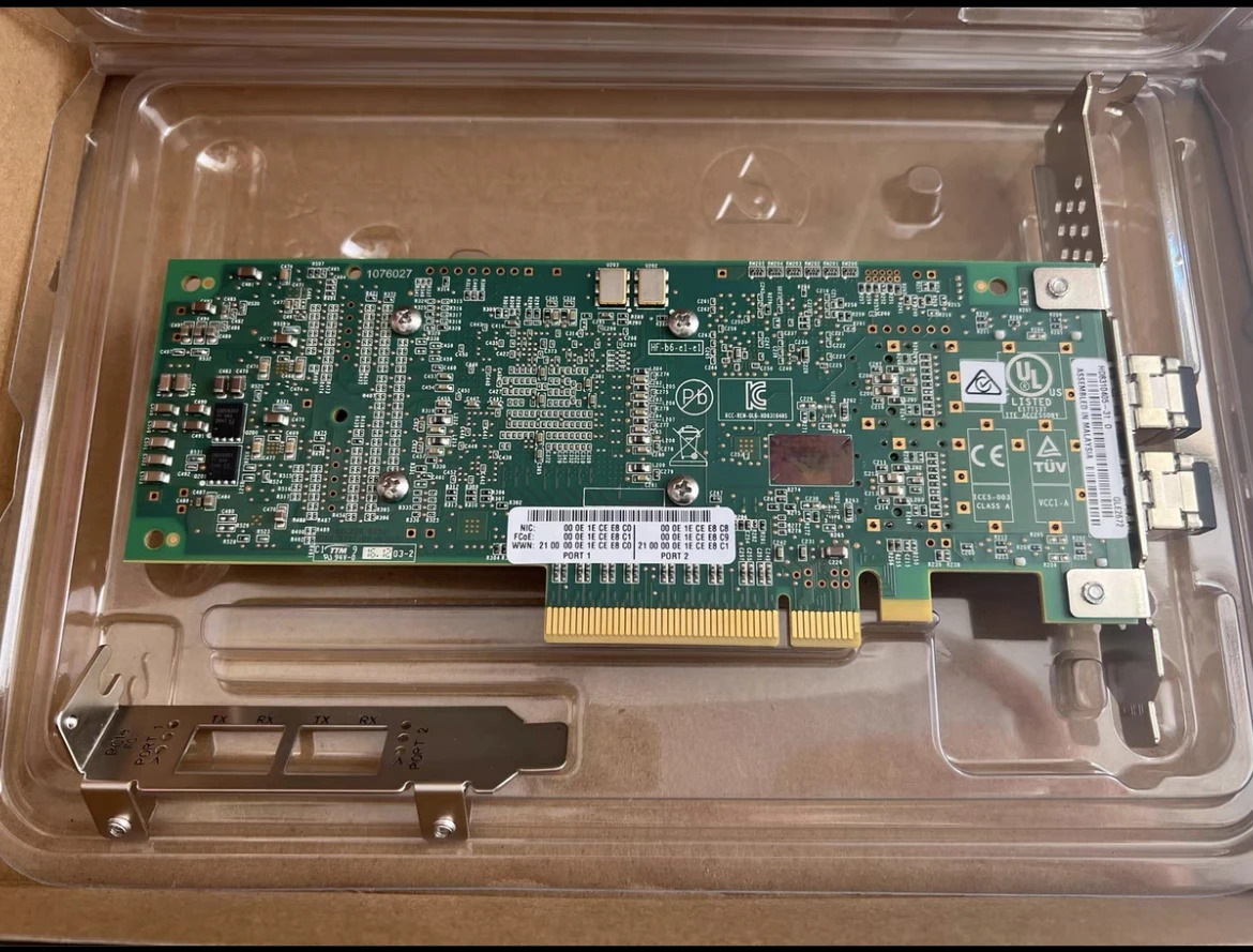 Qlogic QLE2672 HBA 파이버 채널 카드 듀얼 포트 멀티 모드 FC 16Gb