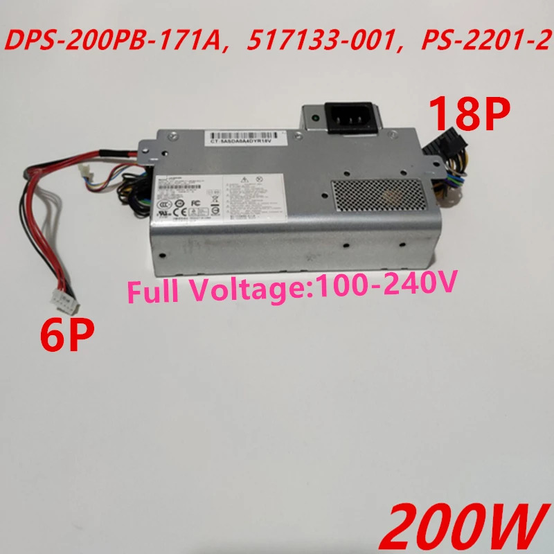 hp호환 터치스마트 300 스위칭 전원공급장치 DPS-200PB-171 A 517133-001 PS-2201-2 DPS-200PB-171A 18 핀 200W PSU 신