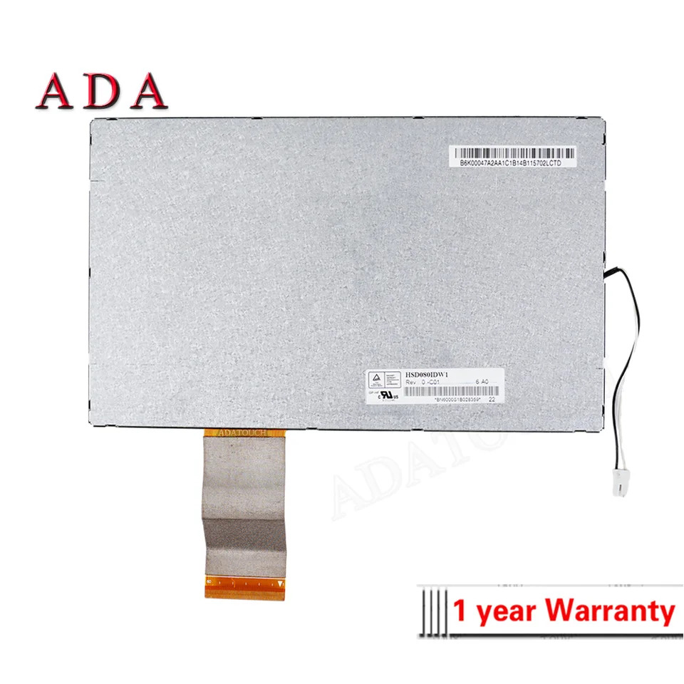 HannStar HSD080IDW1-C01 HSD080IDW1-C00 LCD 디스플레이 패널 신 오리지널