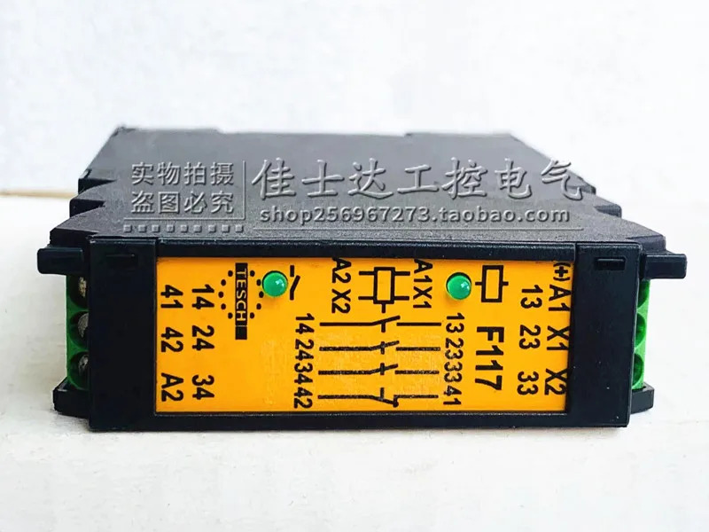TESCH 안전 릴레이 기계 부품 F117X01 24VAC/DC 07400015
