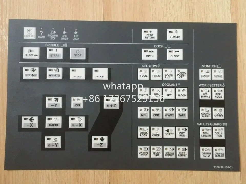 Seiki 기계새 키패드 멤브레9100-92-130-10 9100-92-130-01