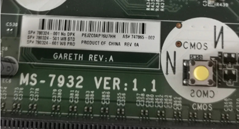 hp호환 480 G2 G1 490 MT 마더보드 MS-7932 780324-001 747865-002